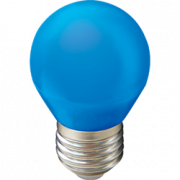 Ecola globe   LED color  5,0W G45 220V E27 Blue шар Синий матовая колба 77x45