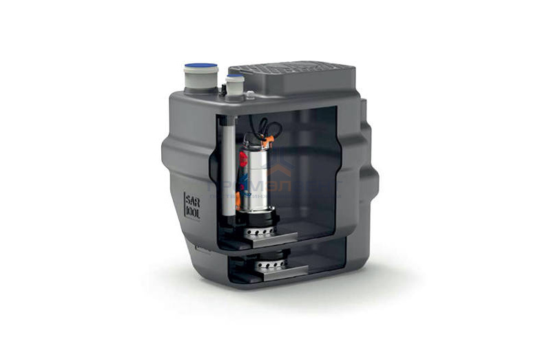 Установка канализационная Pedrollo SAR 100-TOP 3 - 0,55 кВт (Qmax 260 л/мин, Hmax 10 м, кабель 10 м)