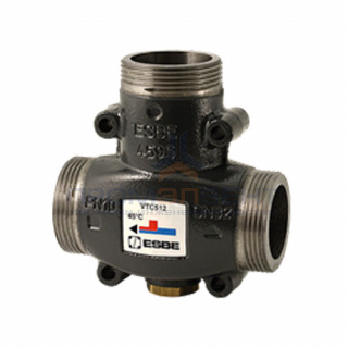 Клапан термостатический смесительный ESBE VTC512 - 1"1/4 (НР, PN10, Tmax 110°C, настройка 58°C)