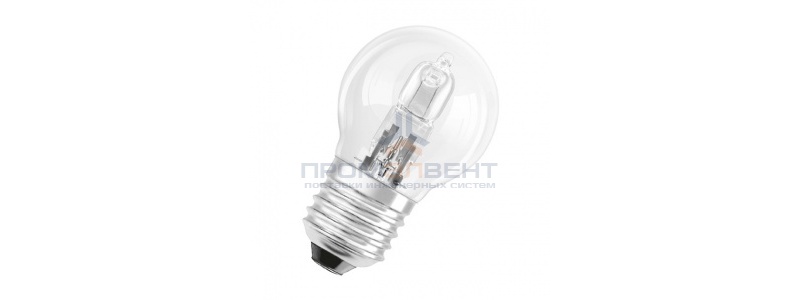 Лампа галогенная шарик Osram 64541 P ECO 20W (25W) 230V E27 235lm 2000h d45x74mm