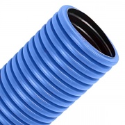 Труба гофрированная двустенная д50 ПЭ гибкая тип 450 (SN26) с/з синяя (50м/уп)