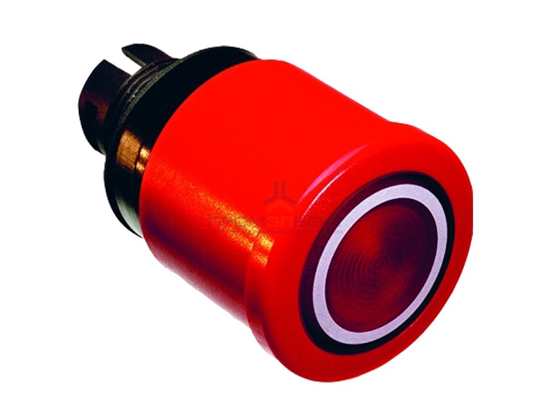 Кнопка ABB MPMT3-11R ГРИБОК красная (корпус) с подсветкой с усиленной фиксацией 40мм отпускание пово